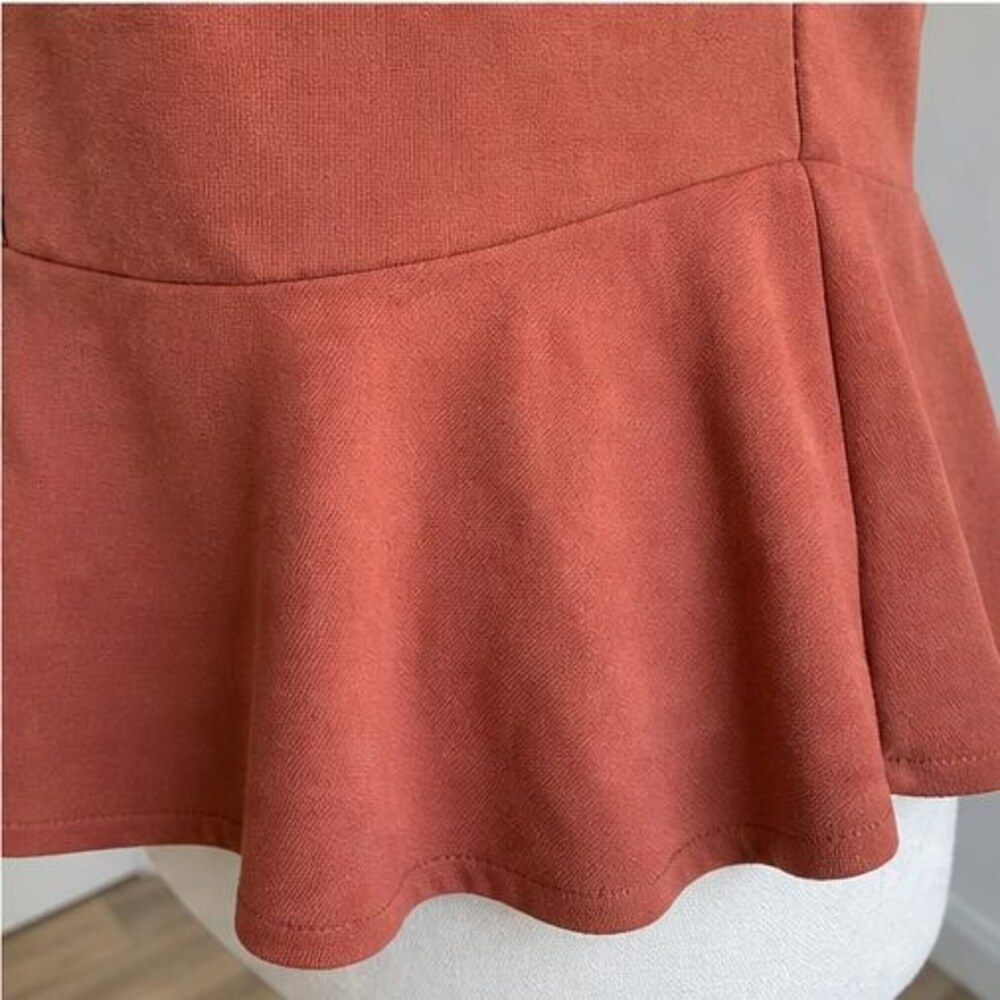 Rust Button Blouse - Picture 6 of 6